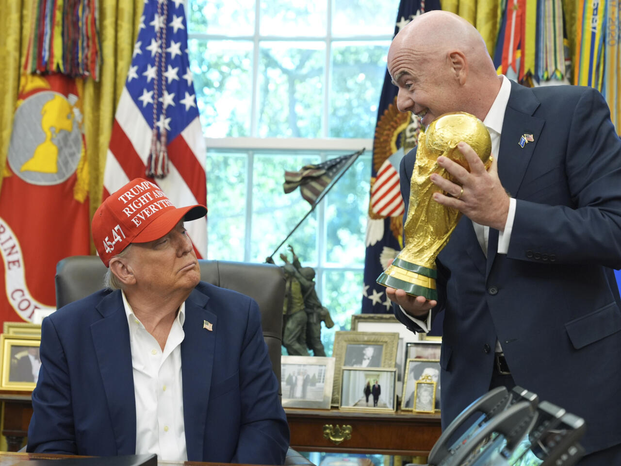 إنفانتينو: ترامب سيسلم كأس العالم 2026 للمنتخب المتوج باللقب