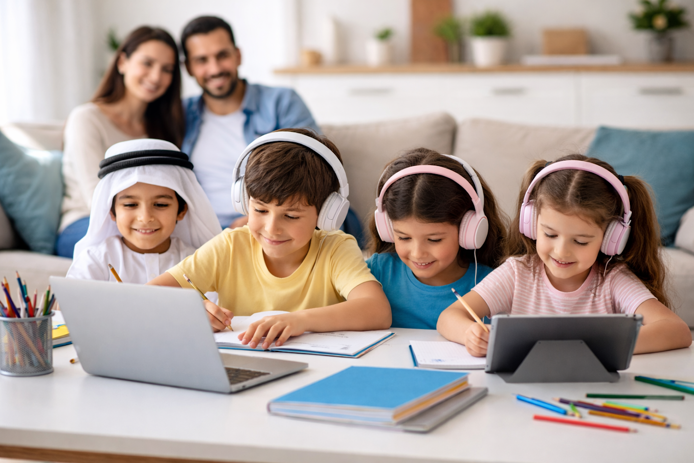 5 مرتكزات تُمكن الأطفال من التعلم عن بُعد.. والأسرة كلمة السر