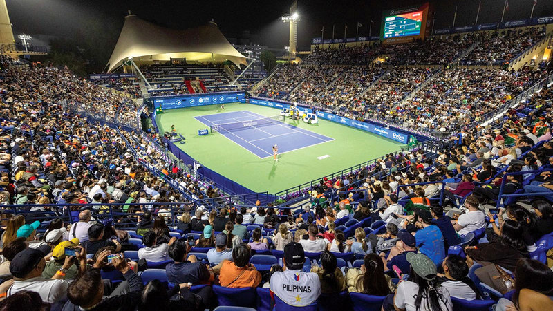 إيالا توسّع القاعدة الجماهيرية لـ «تنس دبي» بحضور فلبيني لافت