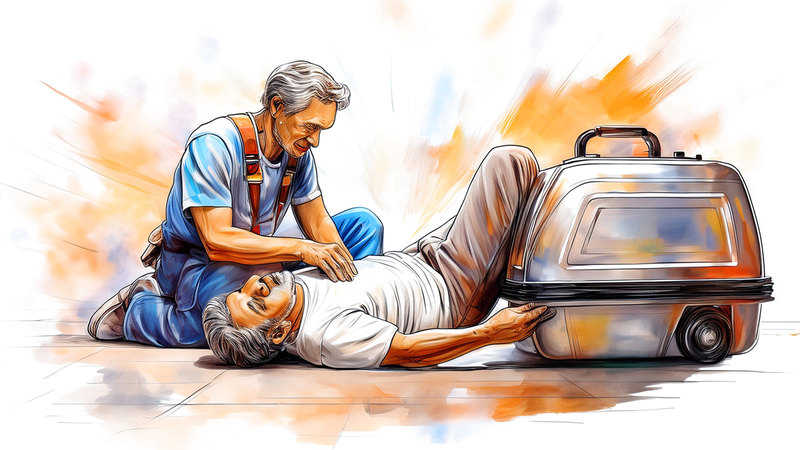 1.6 مليون درهم فاتورة علاج «حامل أمتعة» سقط من ارتفاع طابقين